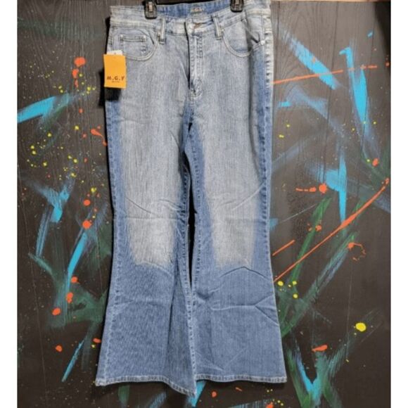 BNWT DS Vintage MGY Jeans SZ 14‎ Flare #089 - Picture 1 of 5